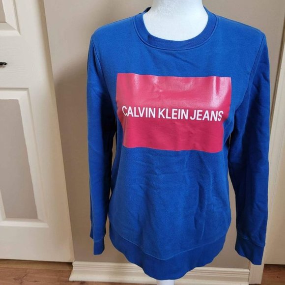 CALVIN KLEIN LOGO SWEATSHIRT - Size Medium - Picture 1 of 1